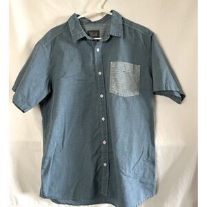 Mountain Hard Wear Button Up Short-Sleeved Denim Shirt Men's Large